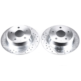 PowerStop Evolution Drilled & Slotted Rotors (REAR): Jeep Grand Cherokee 99-04