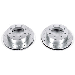 PowerStop Evolution Drilled & Slotted Rotors (FRONT): Dodge Ram 2500 / Ram 3500 00-02 8.0L/5.9L Diesel/5.7L