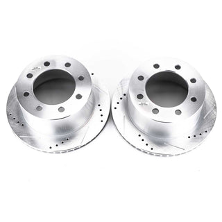 PowerStop Evolution Drilled & Slotted Rotors (REAR): Dodge Ram 2500 / Ram 3500 00-02 8.0L/5.9L Diesel/5.7L