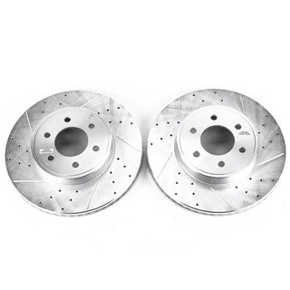 PowerStop Evolution Drilled & Slotted Rotors (FRONT): Dodge Durango 03