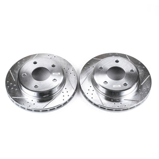 PowerStop Evolution Drilled & Slotted Rotors (FRONT): Dodge Dakota 05-10