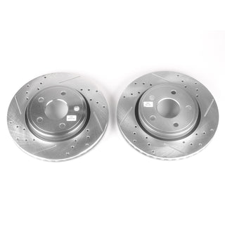 PowerStop Evolution Drilled & Slotted Rotors (FRONT): Jeep Grand Cherokee 05-10