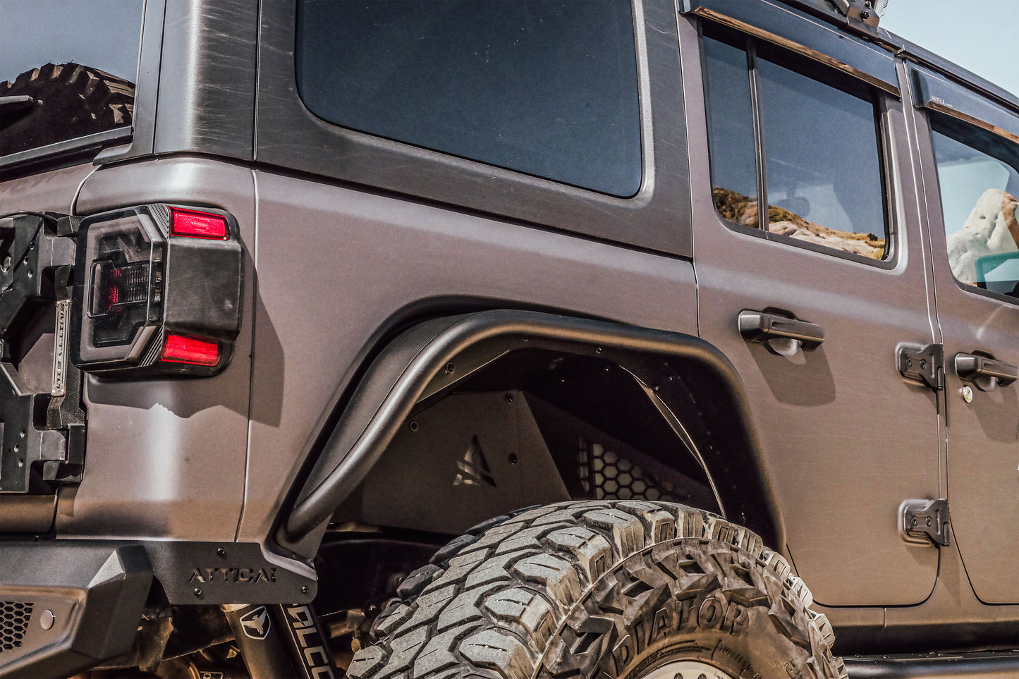 Attica 4x4 Terra Series Rear Fender Flares: Jeep Wrangler 2018-2024