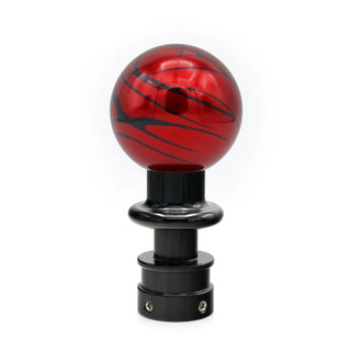 Billetworkz Automatic Shifter - Red w/ Black Splash - Fits Jeep Wrangler JL (2018-Present)