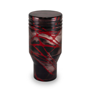 Billetworkz Automatic Shifter - Black Smoke w/ Red Splash - Fits Jeep Wrangler JL (2018-Present)