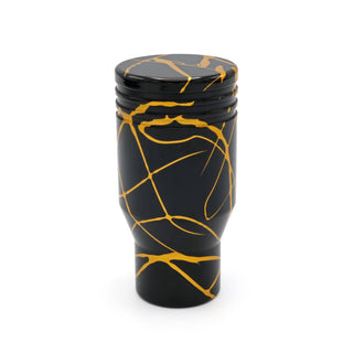 Billetworkz Automatic Shifter - Black w/ Gold Splash - Fits Jeep Wrangler JL (2018-Present)