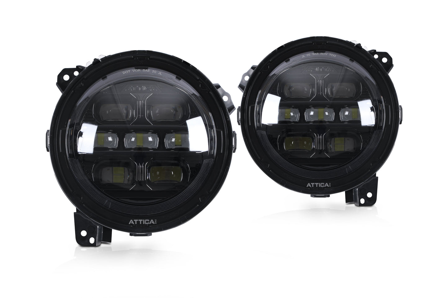 Attica 4x4 Apex Series Head Lights: Jeep Wrangler 2018-2025