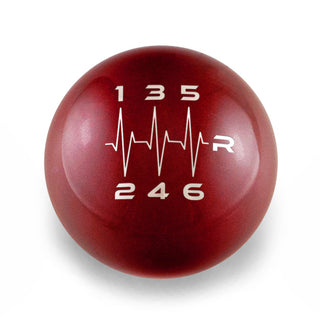Billetworkz Weighted Shift Knob - 6-Speed Heartbeat Engraving for Dodge Challenger (2015-2023)