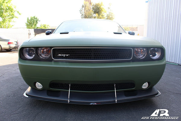APR Carbon Fiber Front Wind Splitter w/ Rods: Dodge Challenger SRT8 2011 - 2014
