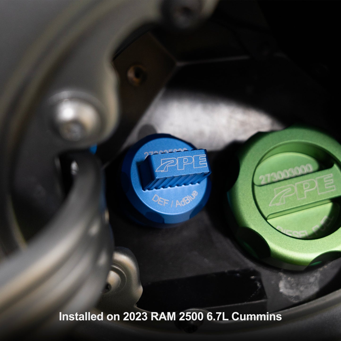 PPE Diesel DEF Fill Cap: Dodge Ram (07-25) / Jeep Wrangler (20-23) / Gladiator (21-23) / Grand (14-22)