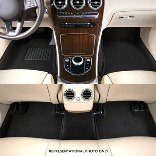 3D MAXpider ACE Elegant Floormats (Black, Both Rows): Ram 1500 Crew Cab w/ Bench Front Row 2019 - 2024