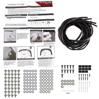 Spec D Riveted Style Fender Flares (Textured Black, 4pc): Dodge Ram 2002 - 2009