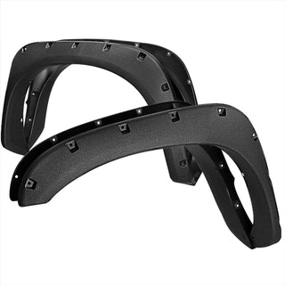 Spec D Riveted Style Fender Flares (Textured Black, 4pc): Dodge Ram 2002 - 2009
