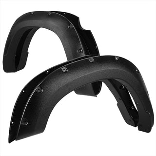 Spec D Riveted Style Fender Flares (Texture Black, 4pc): Ram 1500 2019 - 2024