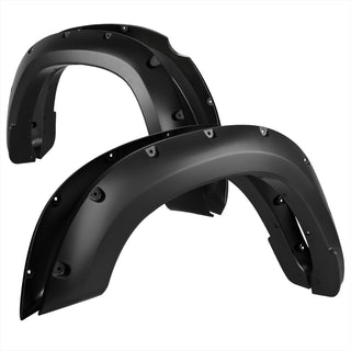 Spec D 2" Wide Smooth Polypropylene Fender Flares: Ram 1500 2019-2024 excl Rebel/TRX/Classic