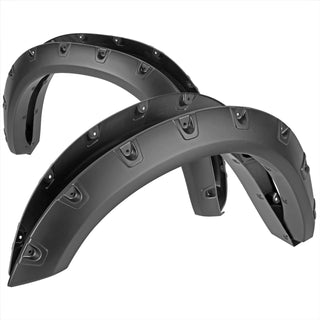 Spec D Riveted Style Fender Flares (Smooth Black, 4pc): Ram 2500 & 3500 2019 - 2024