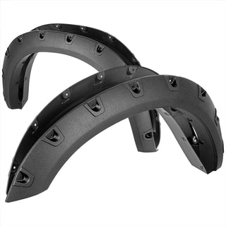 Spec D Riveted Style Fender Flares (Texture Black, 4pc): Ram 2500 & 3500 2019 - 2024