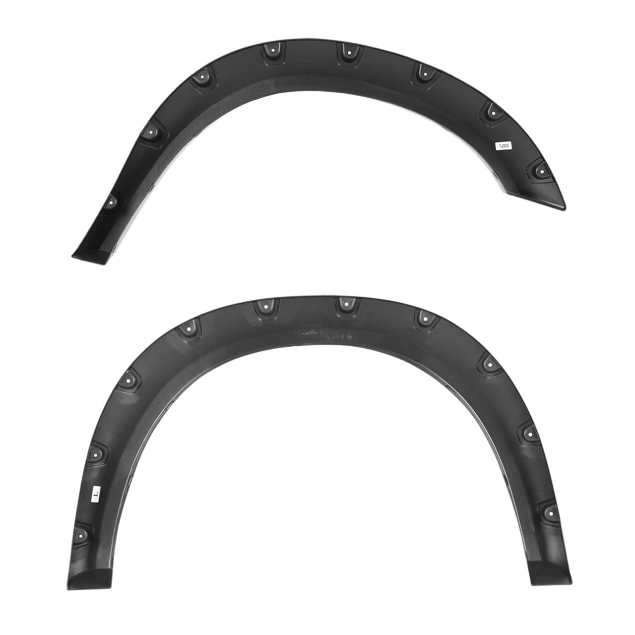 Spec D Riveted Style Fender Flares (Smooth Black, 4pc): Ram 2500 & 3500 2019 - 2024