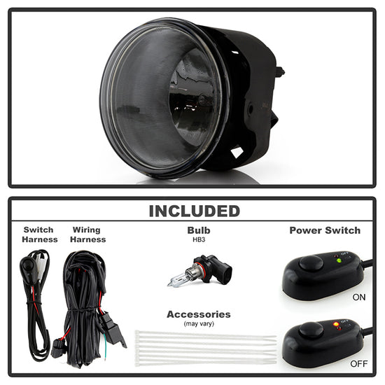 Spyder OEM Style Fog Lights (Smoke): Jeep Grand Cherokee / Dakota / Durango 2005 - 2009