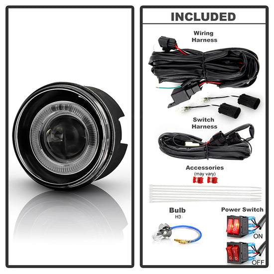 Spyder Halo Projector Fog Lights (Clear): Jeep Grand Cherokee 2005 - 2009