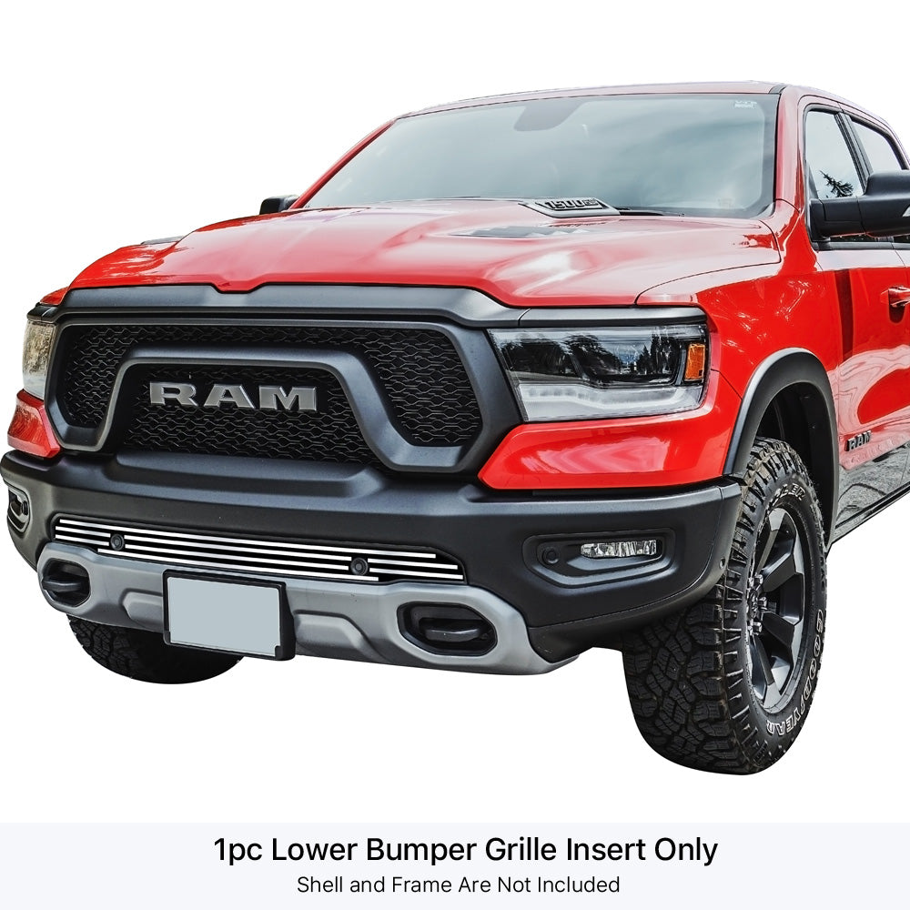 Ram Rbp Grille APS Polished Stainless Lower Billet Grille Rebel (WITH Sensor): Ram 15 ...
