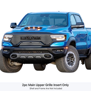 APS Polished Stainless Upper Billet Grille: Ram 1500 6.2L TRX 2021 - 2024