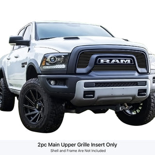 APS Black Stainless Upper Billet Grille Rebel: Ram 1500 2015 - 2018