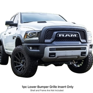 APS Black Stainless Lower Billet Grille Rebel: Ram 1500 2015 - 2018