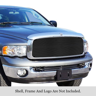 APS Black Stainless Upper Billet Grille: Dodge Ram 2002 - 2005