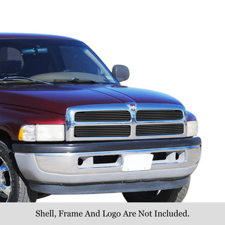 APS Black Stainless Upper Billet Grille (Version 2): Dodge Ram 1994 - 2001