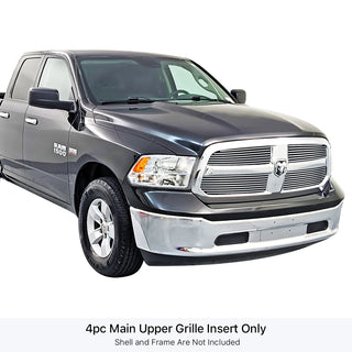 APS Polished Stainless Upper Billet Grille (w/ OEM Honeycomb): Ram 1500 2013 - 2018