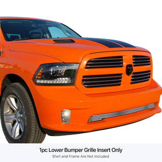 APS Polished Stainless Lower Billet Grille: Ram 1500 Sport & Express 2013 - 2018
