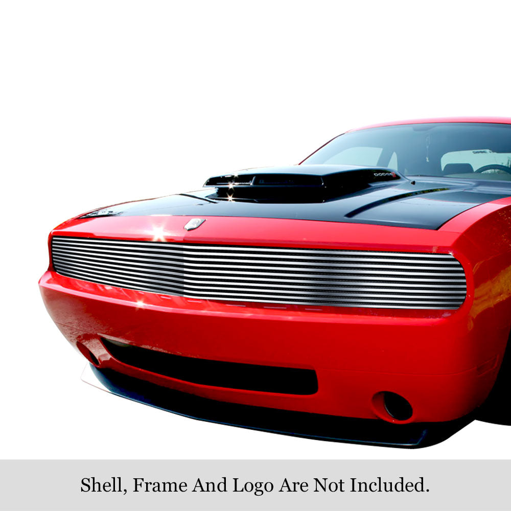 APS Polished Stainless Upper Phantom Billet Grille: Dodge Challenger 2009 - 2014