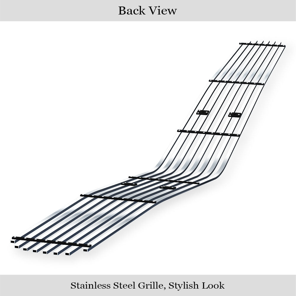 APS Polished Stainless Upper Phantom Billet Grille: Dodge Challenger 2009 - 2014