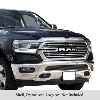 APS Black Stainless Lower Billet Grille (w/OUT Front Sensor): Ram 1500 2019 - 2024