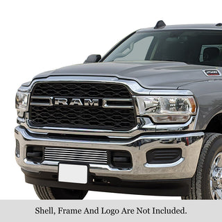 APS Polished Stainless Lower Billet Grille: Ram 2500 2019 - 2024