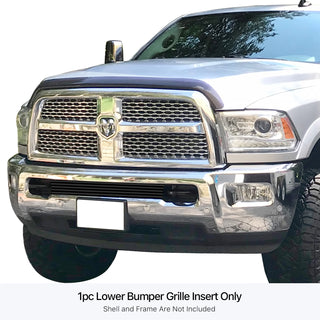 APS Black Stainless Lower Billet Grille: Dodge	Ram 2010 - 2018 (2500 & 3500)