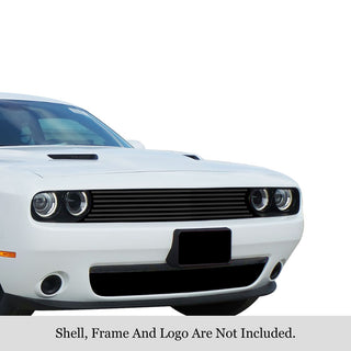 APS Black Stainless Upper Billet Grille: Dodge Challenger 2015 - 2023