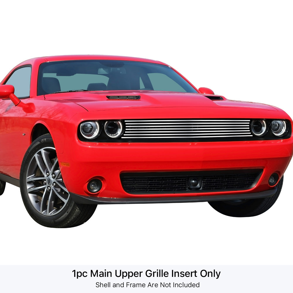 APS Polished Stainless Upper Billet Grille: Dodge Challenger 2015 - 2023
