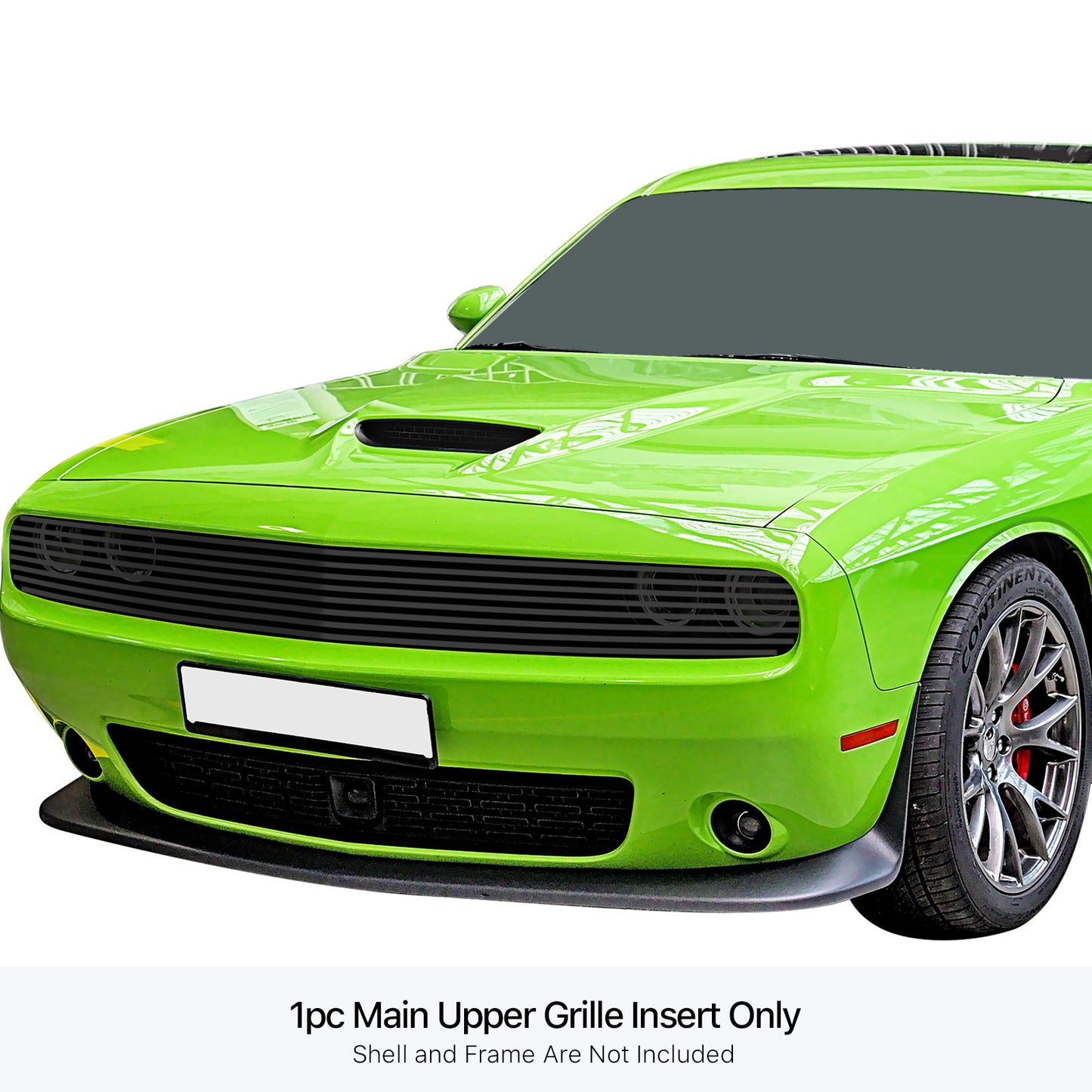 APS Phantom Black Stainless Upper Billet Grille: Dodge Challenger 2015 - 2023