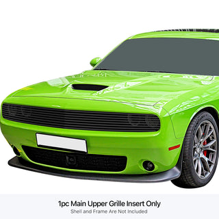 APS Phantom Black Stainless Upper Billet Grille: Dodge Challenger 2015 - 2023