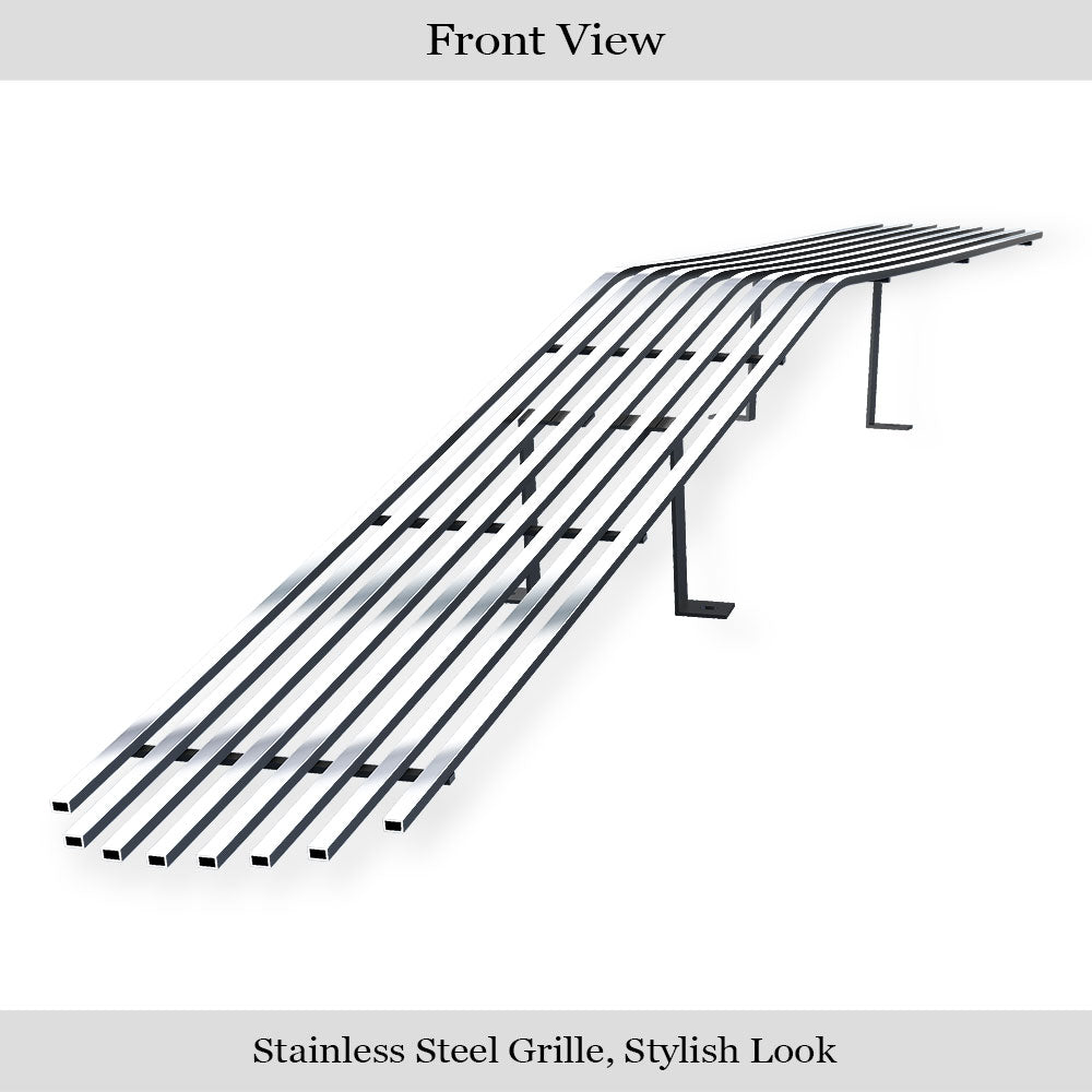 APS Polished Stainless Upper Phantom Billet Grille: Dodge Challenger 2015 - 2023