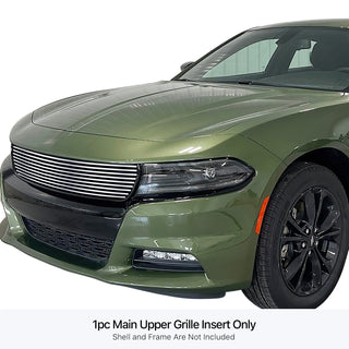APS Polished Stainless Upper Billet Grille: Dodge Charger 3.6L V6 2015 - 2023