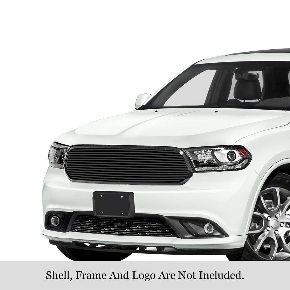 APS Black Stainless Upper Billet Grille: Dodge Durango 2014 - 2017