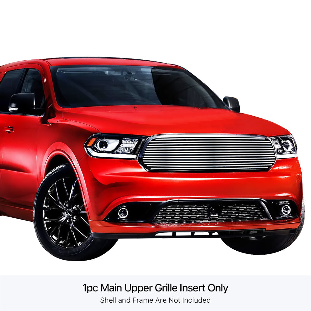 APS Polished Stainless Upper Billet Grille: Dodge Durango 2014 - 2017