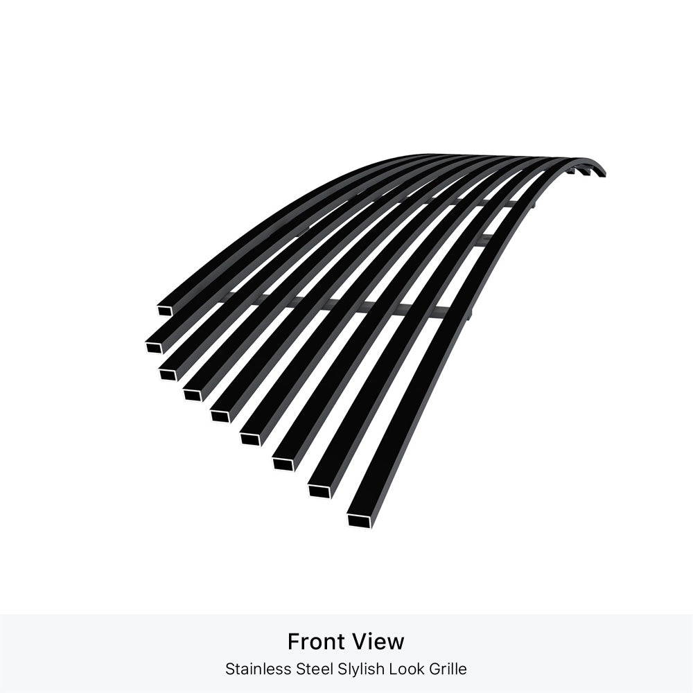 APS Black Stainless Lower Billet Grille (w/OUT Adaptive Cruise Control): Dodge Durango 2014 - 2017