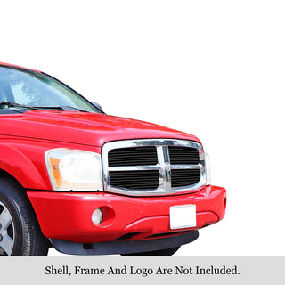 APS Black Stainless Upper Billet Grille (Version 1): Dodge Durango 2004 - 2006