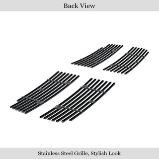 APS Black Stainless Upper Billet Grille (Version 2): Dodge Dakota 2005 - 2007