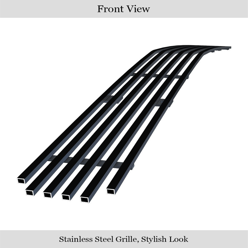 APS Black Stainless Upper Billet Grille: Dodge Challenger 2009 - 2014