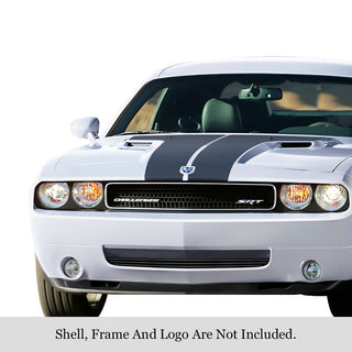 APS Black Stainless Lower Billet Grille: Dodge Challenger 2009 - 2010
